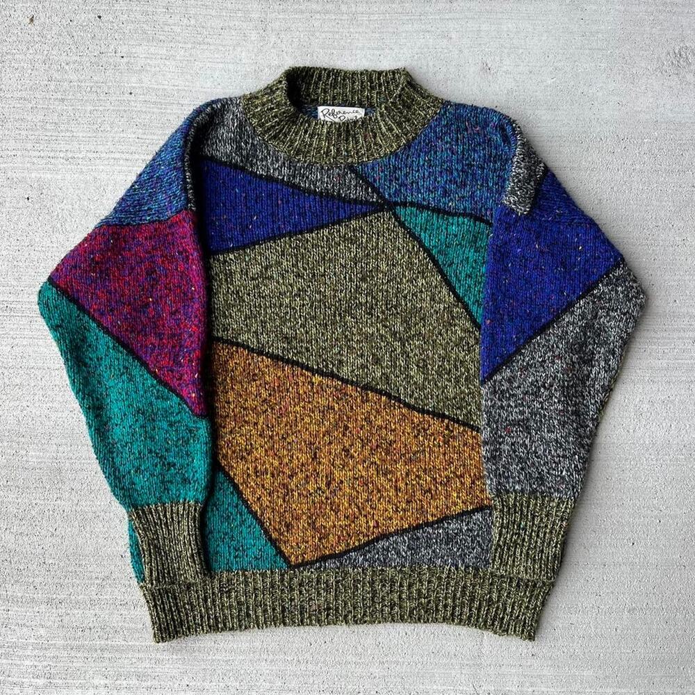 Vintage Funky Colorblock Swear